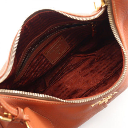 Prada Shoulder Bag Brown Leather — view 3