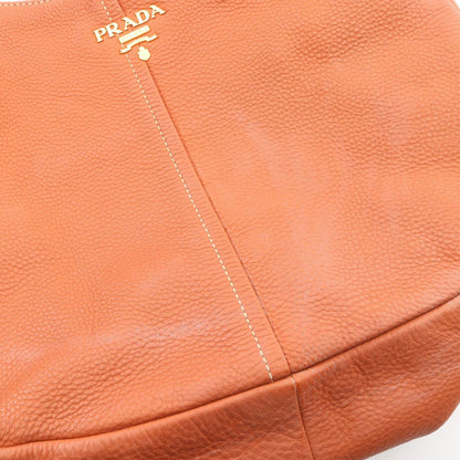 Prada Shoulder Bag Brown Leather — view 5