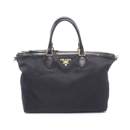 Prada Tote Bag Tessuto Soft CA Black Nylon Leather