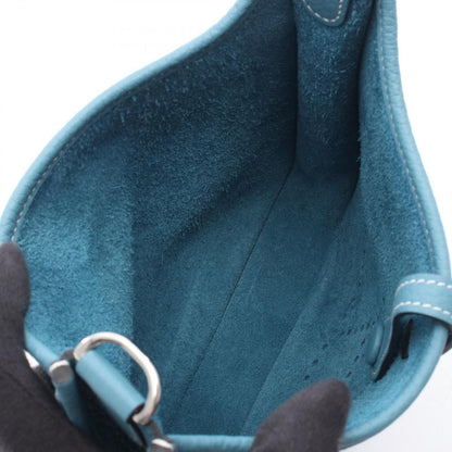 Hermes Shoulder Bag Evelyne 23 New Blue Jean Leather — view 3