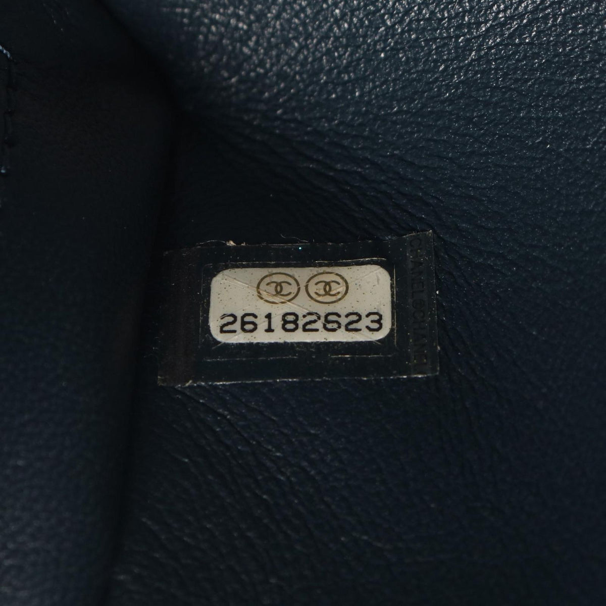 Chanel Shoulder Bag Blanc Stitch Blue Green Leather Chain — view 5