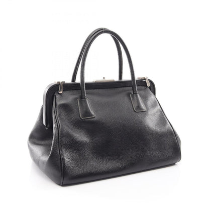 Prada Handbag Doctor's Bag Black Leather — view 2
