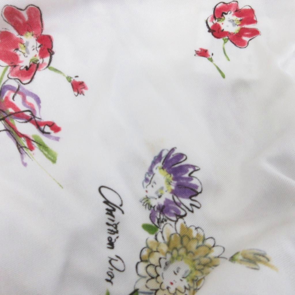 Dior Dress Sleeveless Calf Long Twist Allover Pattern 34 Ivory Multicolor