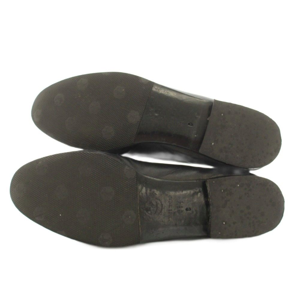 Chanel Ballerina Ballet Shoes Leather CC Logo Ribbon Black a YT 36.5 — view 6