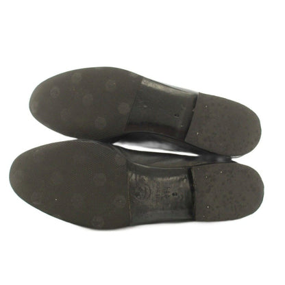 Chanel Ballerina Ballet Shoes Leather CC Logo Ribbon Black a YT 36.5 — view 6