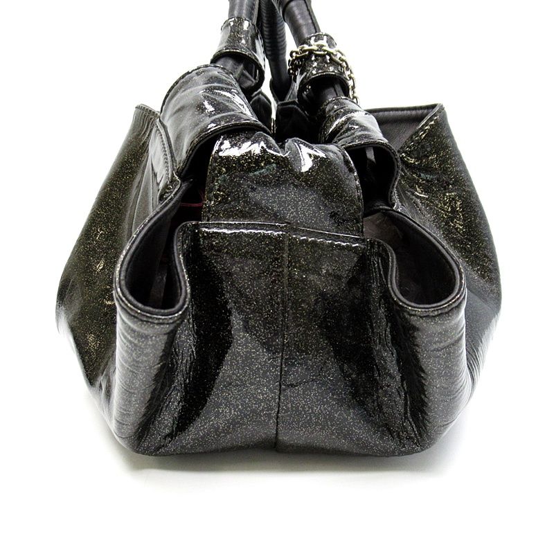 Loewe Nappa Aire Handbag Patent Leather Black — view 5