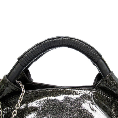 Loewe Nappa Aire Handbag Patent Leather Black — view 2
