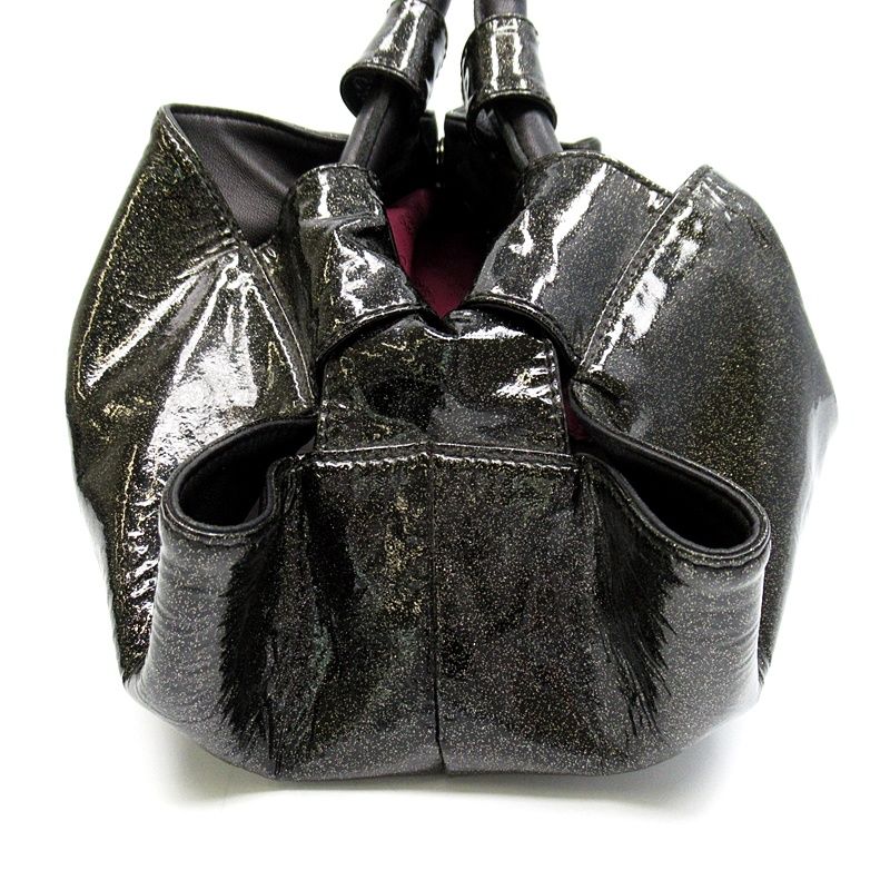 Loewe Nappa Aire Handbag Patent Leather Black — view 3