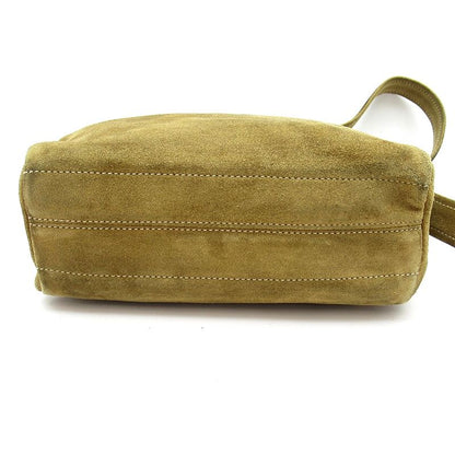 Loewe Anagram Shoulder Bag Suede Leather Beige — view 6