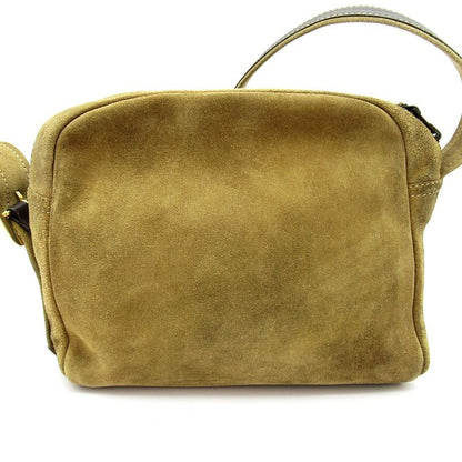 Loewe Anagram Shoulder Bag Suede Leather Beige — view 4