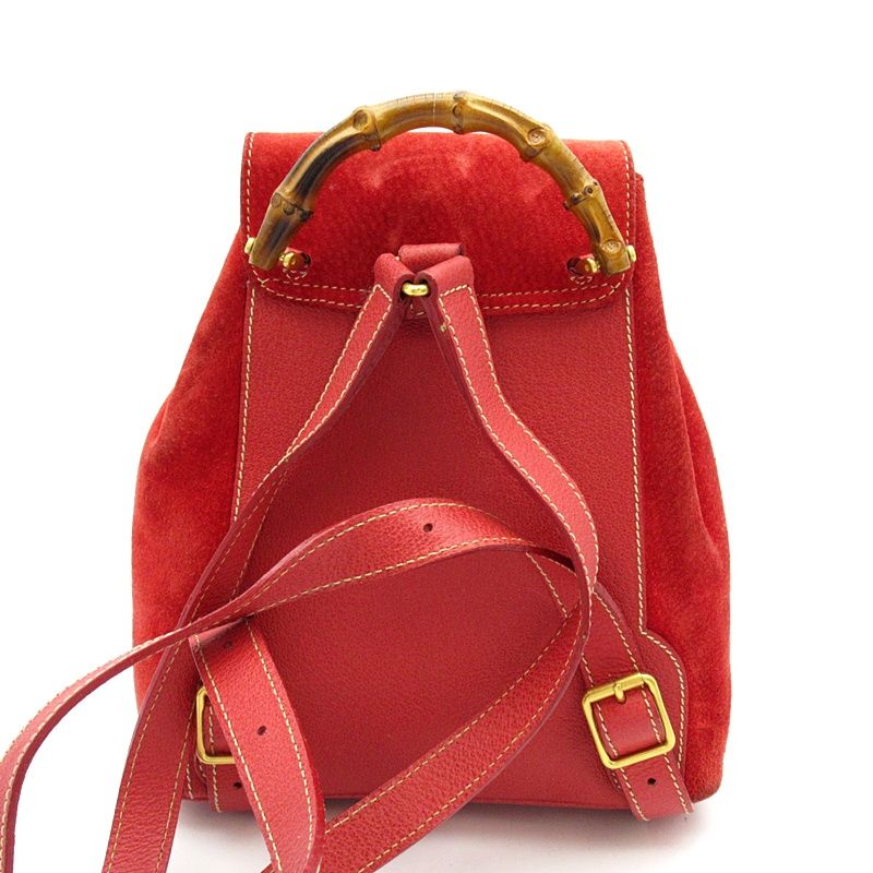 Gucci Bamboo Backpack Mini Suede Leather — view 4