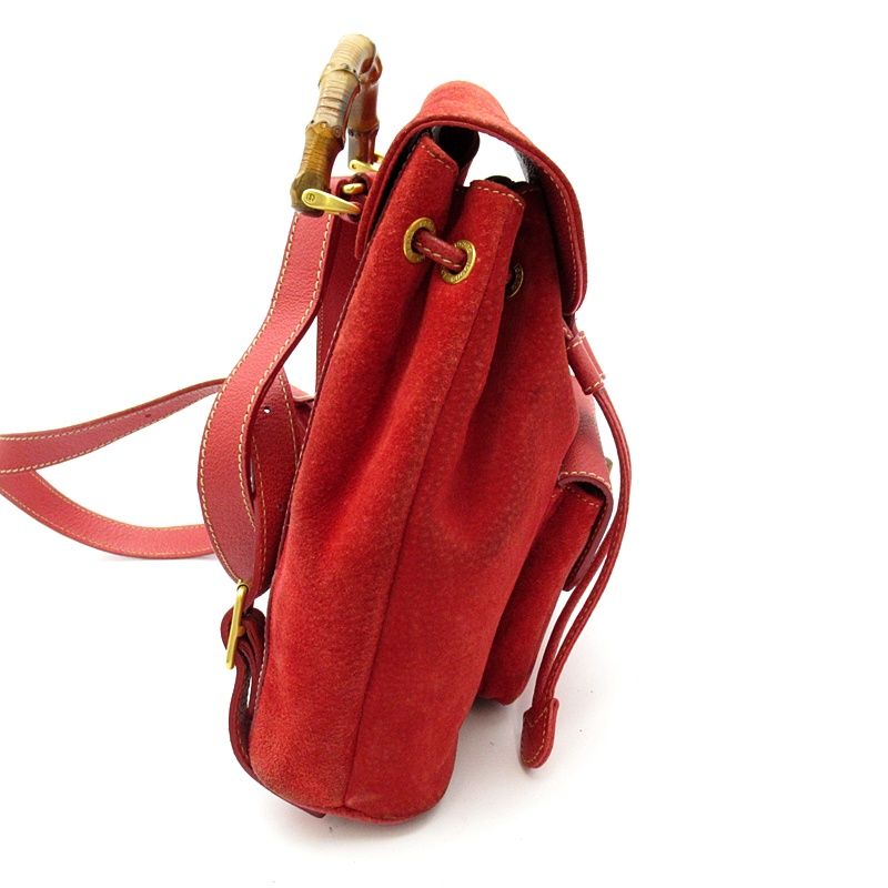 Gucci Bamboo Backpack Mini Suede Leather — view 5