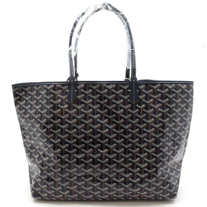 Goyard Saint Louis PM Leather Tote Bag Navy — view 4