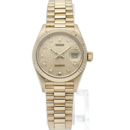 Rolex Datejust Watch Diamond Computer Dial 18K Yellow Gold — view 2