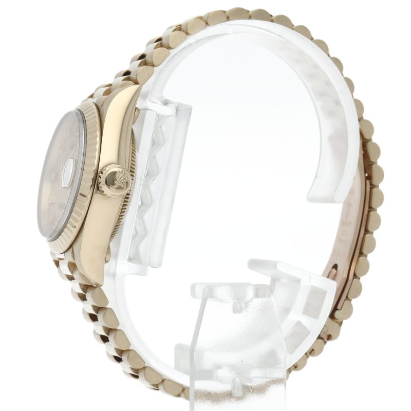 Rolex Datejust Watch Diamond Computer Dial 18K Yellow Gold — view 3