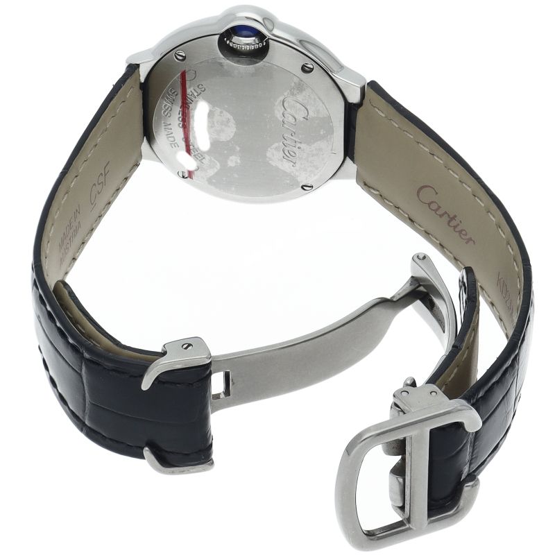 Cartier Ballon Blue de Watch 28 Diamond SS Leather Time — view 5