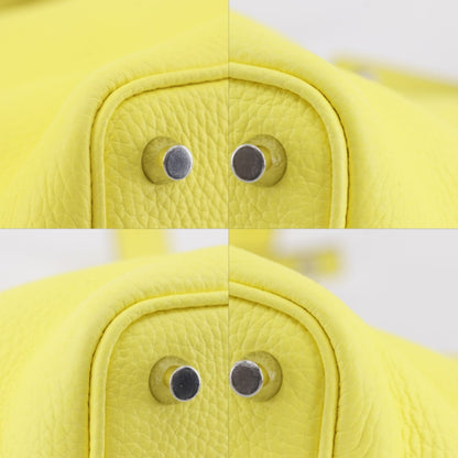 Hermes Picotin Lock 18 PM Taurillon Clemence Yellow B Handbag — view 4