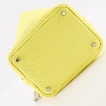 Hermes Picotin Lock 18 PM Taurillon Clemence Yellow B Handbag — view 8