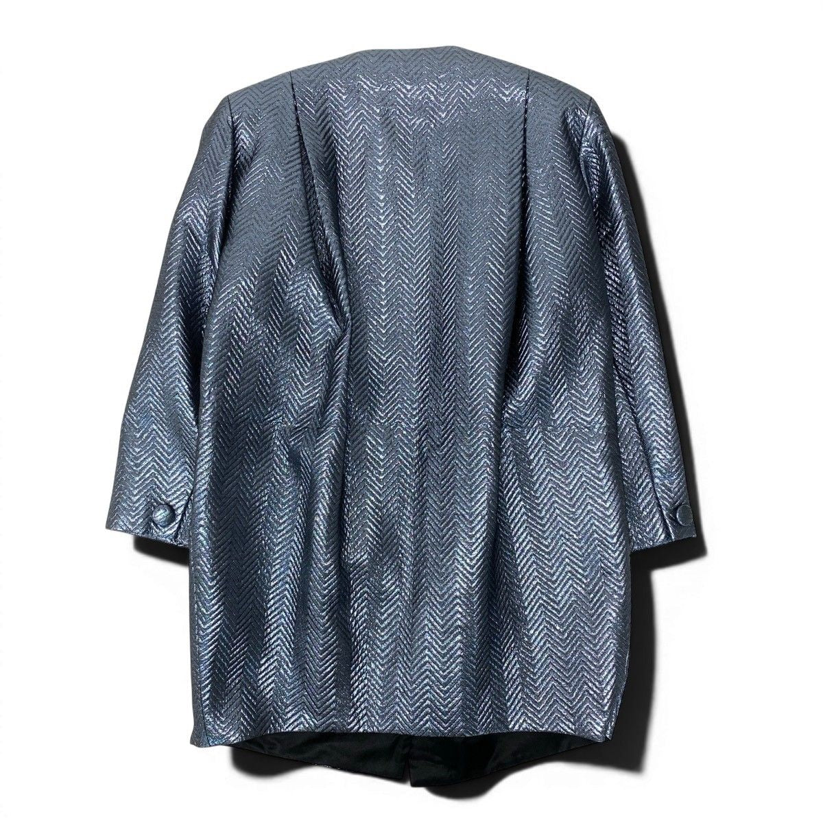 Dior Color Coat Metallic Herringbone 9 Sizes Blue Gray — view 3