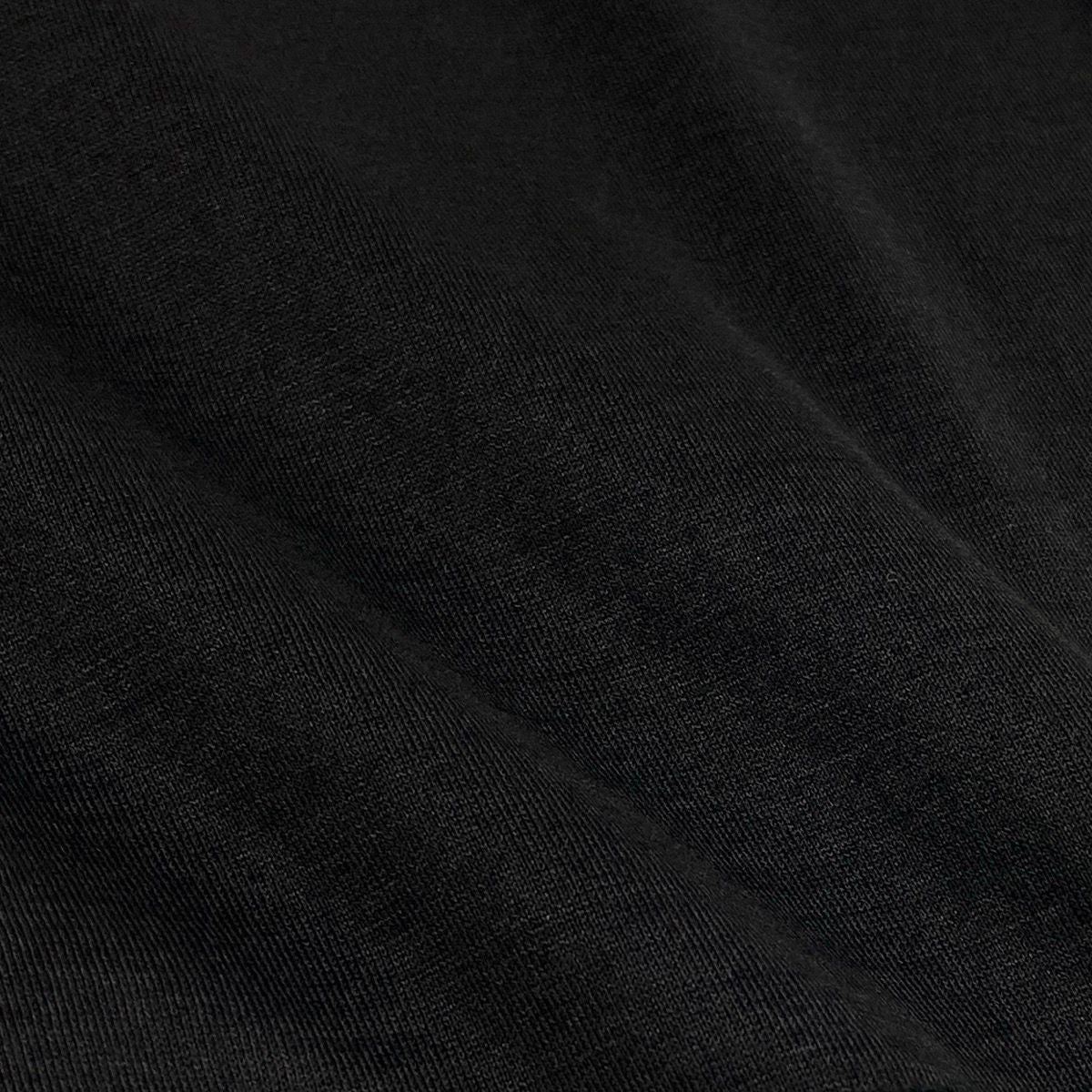 Celine Carriage Logo Embroidery Short Sleeve T-Shirt Vintage Black Cotton — view 6
