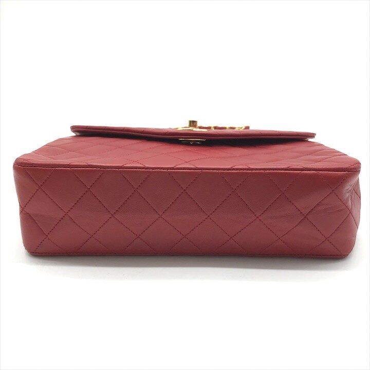 Chanel CC Logo Quilted Chain Shoulder Bag Turnlock Leather — view 3