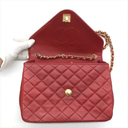 Chanel CC Logo Quilted Chain Shoulder Bag Turnlock Leather — view 7