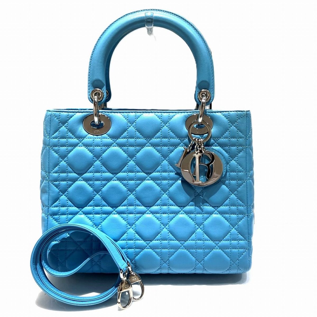 Dior Lady Cannage Handbag Leather