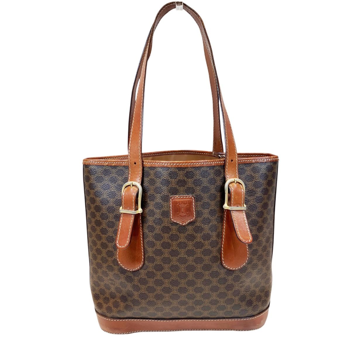 Celine Macadam Pattern Tote Leather