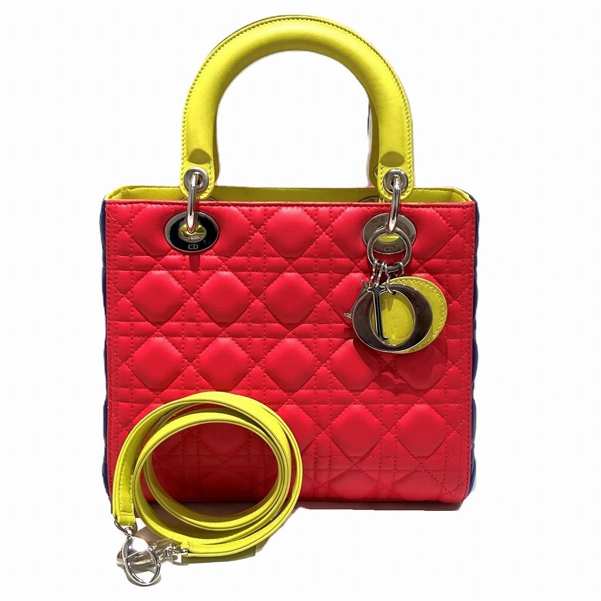 Dior Lady Cannage Handbag Leather