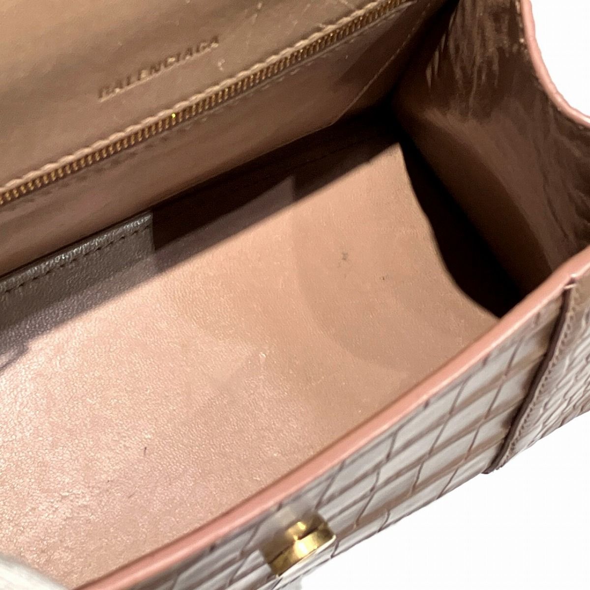 Balenciaga Hourglass Top Handle Small Handbag Leather — view 6