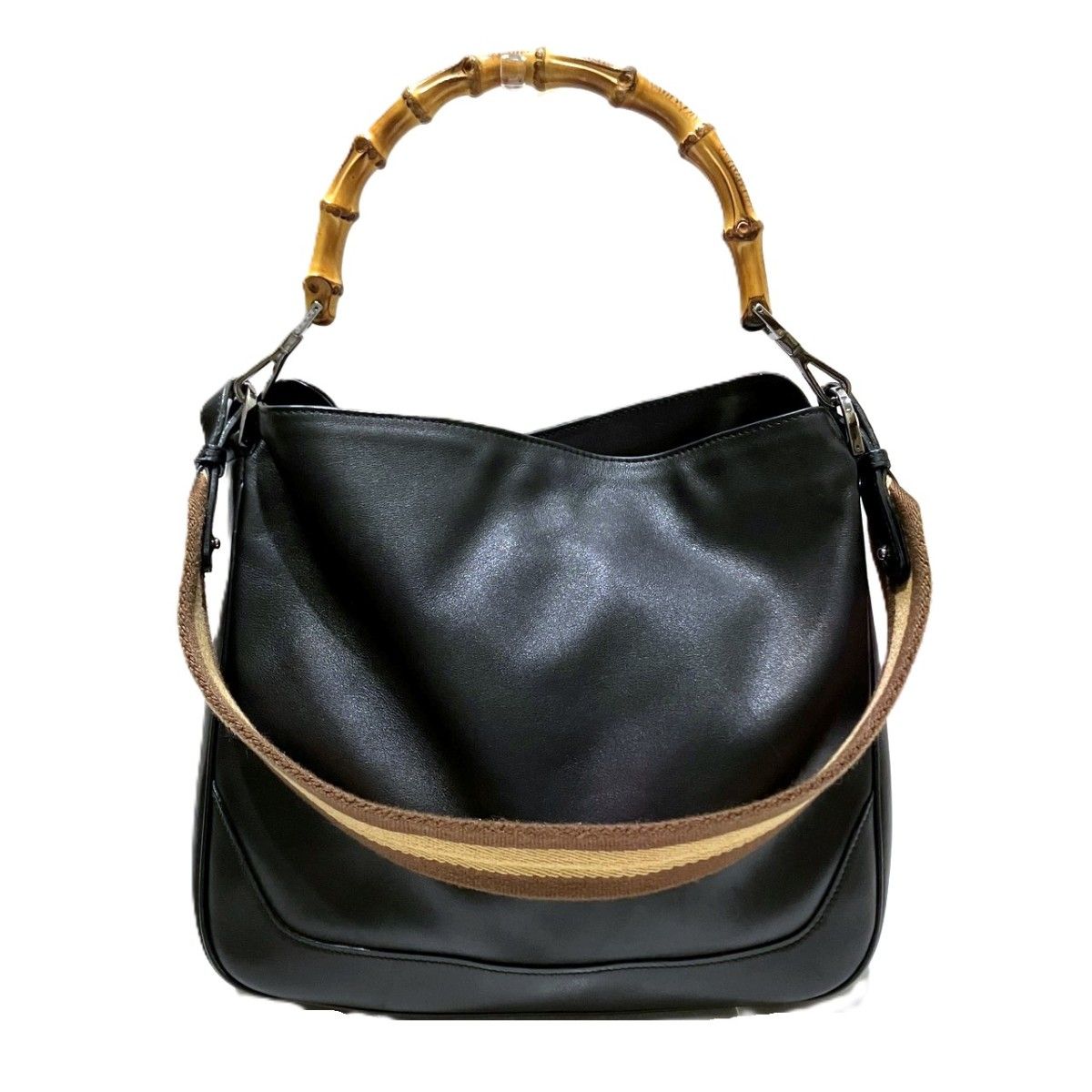 Gucci Bamboo Shoulder Bag Leather