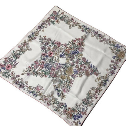 Dior Kept Star 70 Silk Scarf Floral Pattern Multicolor — view 3