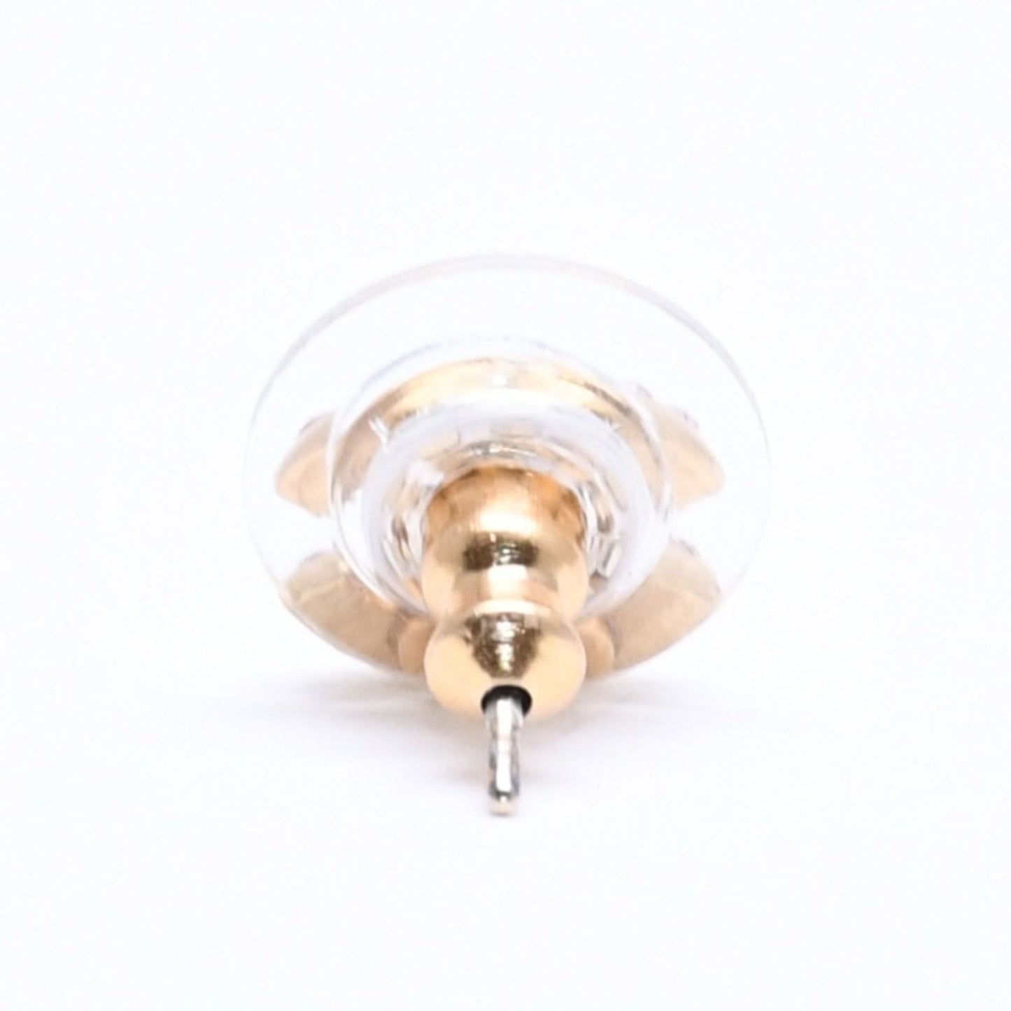 Chanel Earrings CC Logo Rhinestone Gold Multicolor 03 — view 6