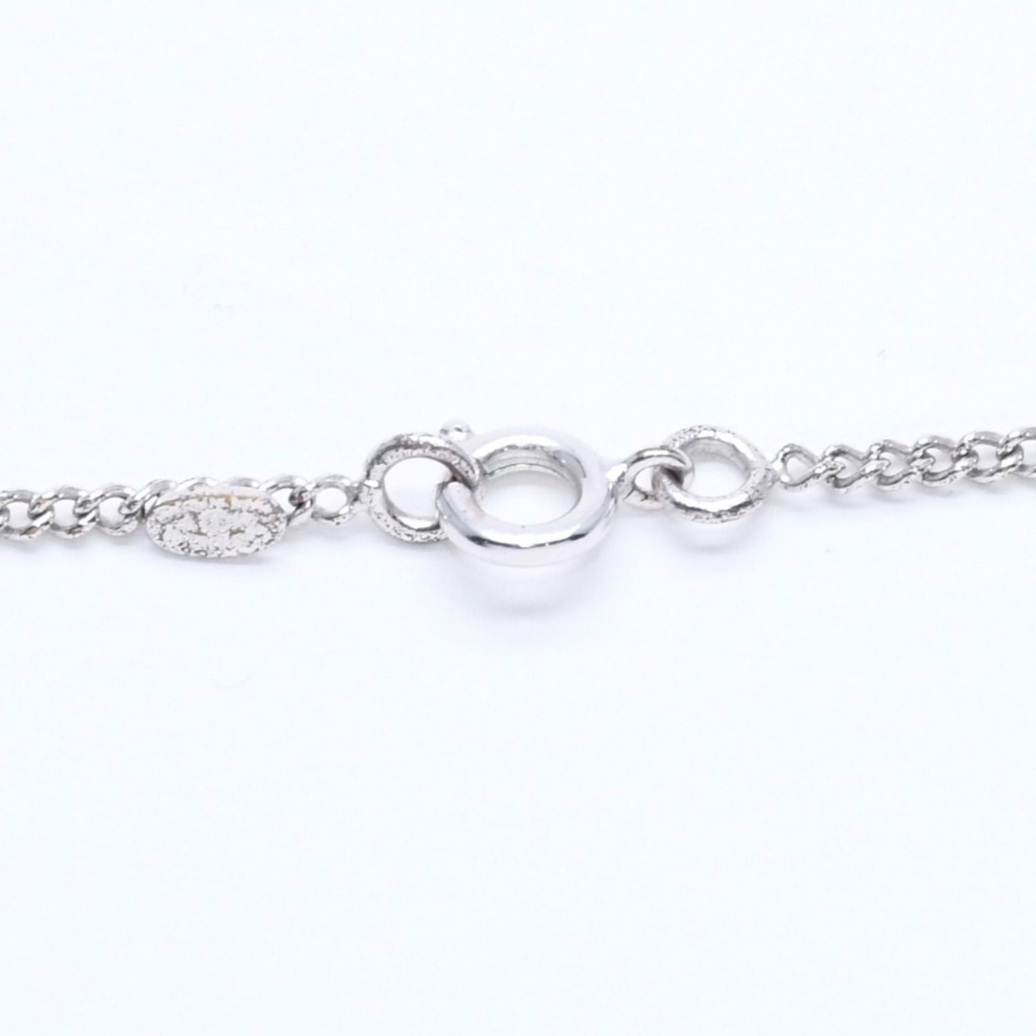 Chanel Necklace CC Logo Black Silver 05 — view 8
