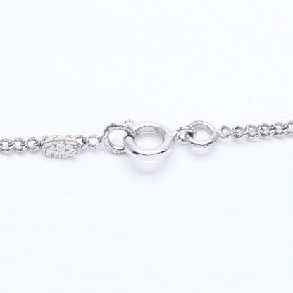 Chanel Necklace CC Logo Black Silver 05 — view 8