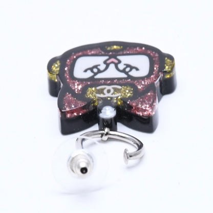 Chanel 17S Earrings Robot Cat Pink Yellow Glitter 17 — view 6