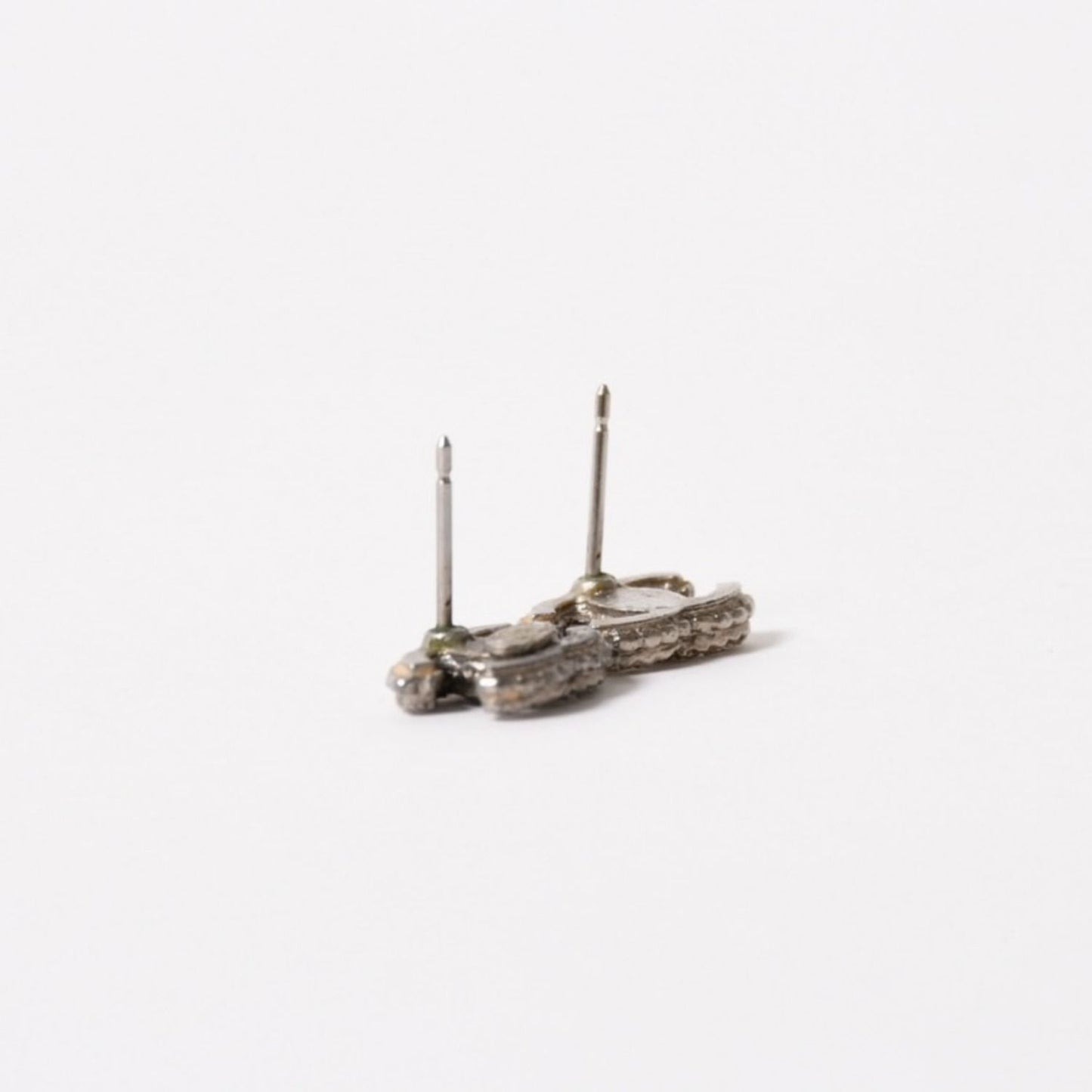 Chanel Earrings CC Logo Rhinestone Metal — view 6