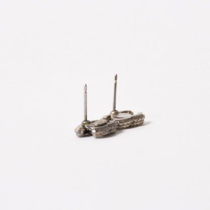 Chanel Earrings CC Logo Rhinestone Metal — view 6