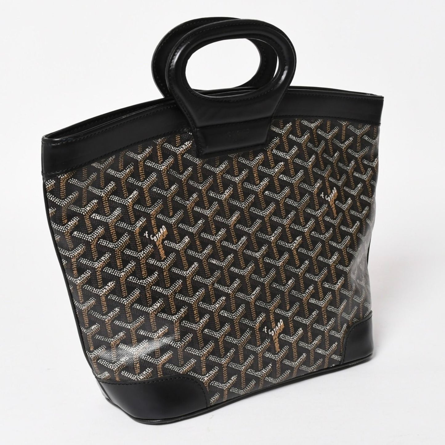 Goyard Beluga PM Handbag Leather Black Silver — view 3
