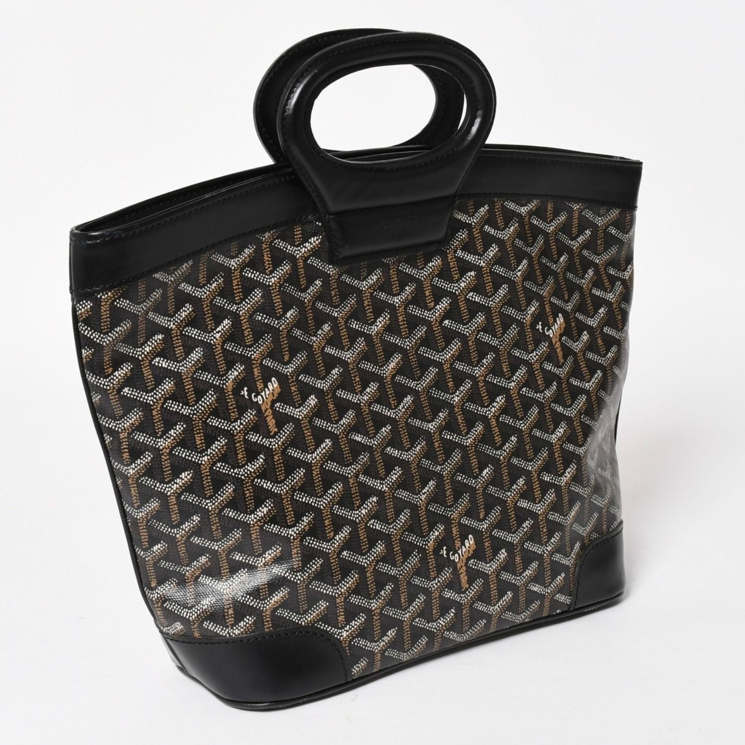 Goyard Beluga PM Handbag Leather Black Silver — view 3