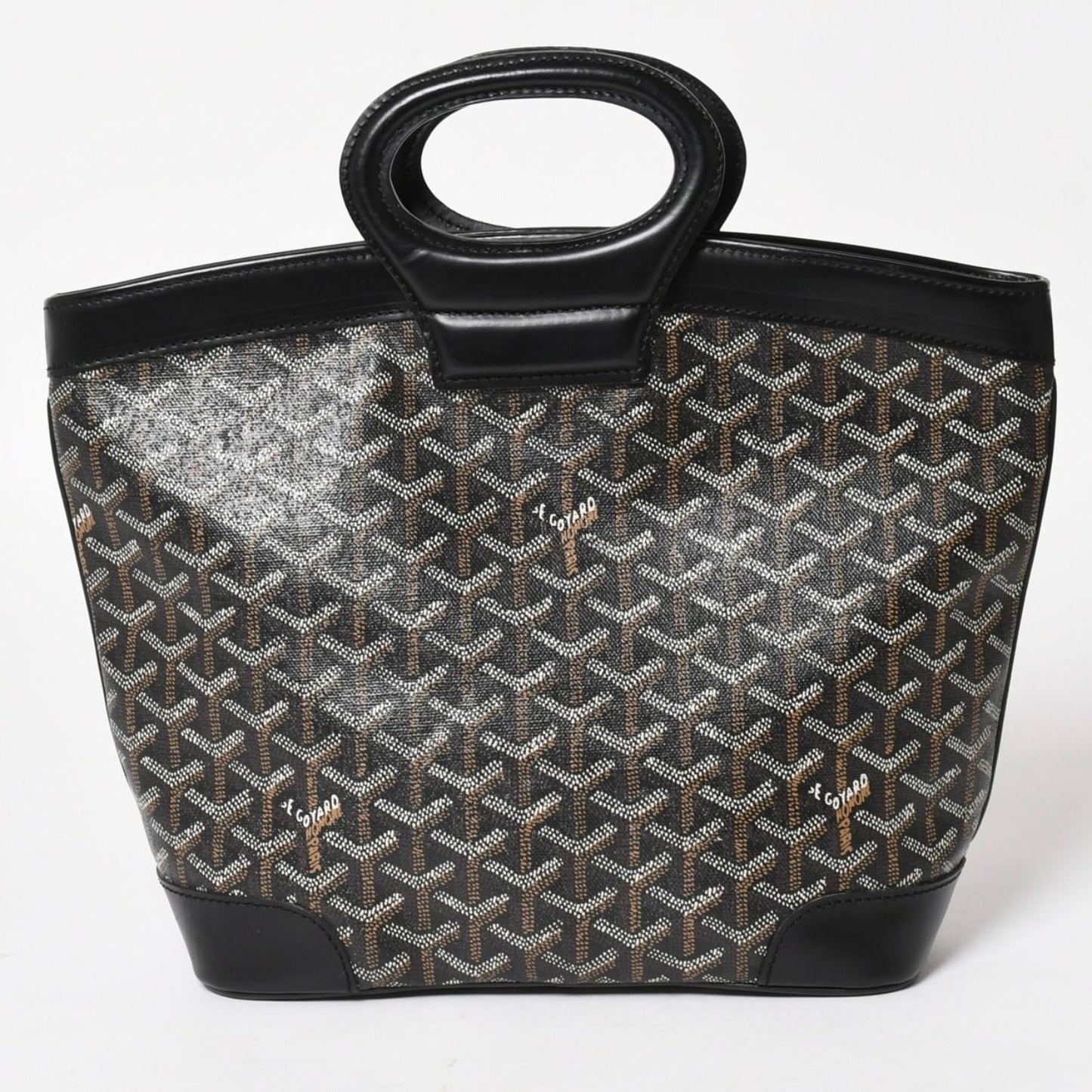 Goyard Beluga PM Handbag Leather Black Silver — view 2