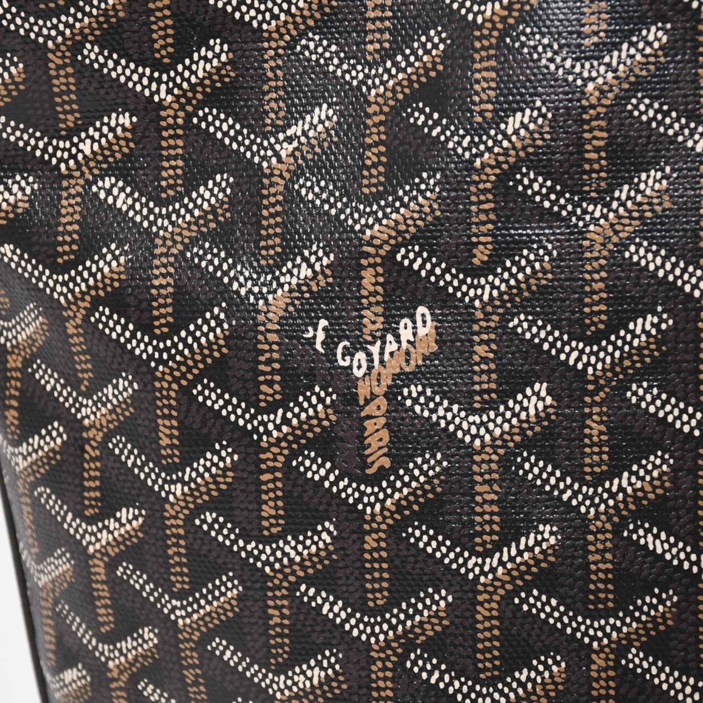 Goyard Beluga PM Handbag Leather Black Silver — view 8