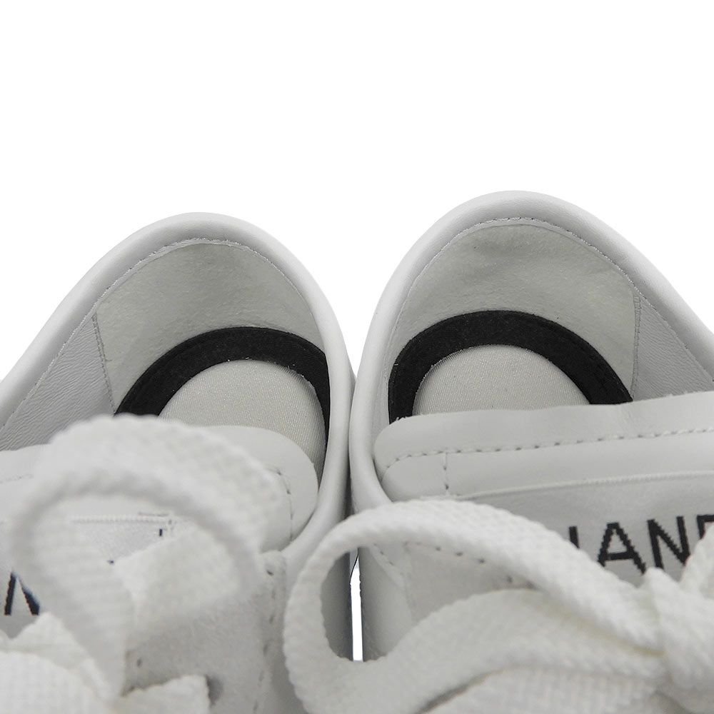 Chanel CC Logo Calfskin Suede Sneakers — view 5