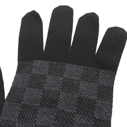 Louis Vuitton Gon Petit Damier Wool Gloves Black — view 5