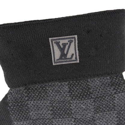 Louis Vuitton Gon Petit Damier Wool Gloves Black — view 6