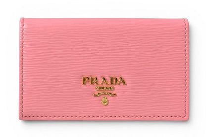 Prada Card Case Coin Business Holder Peonia Pink