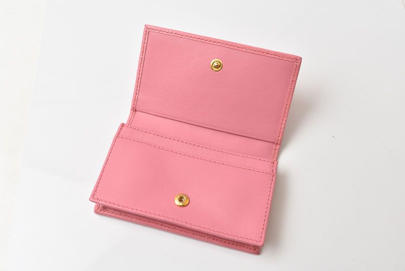 Prada Card Case Coin Business Holder Peonia Pink — view 6