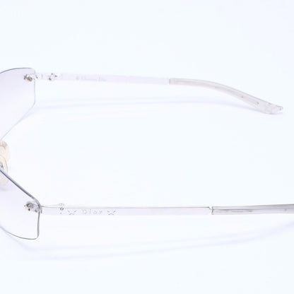 Dior Minipop Rimless Sunglasses Gray Silver Eyewear — view 5