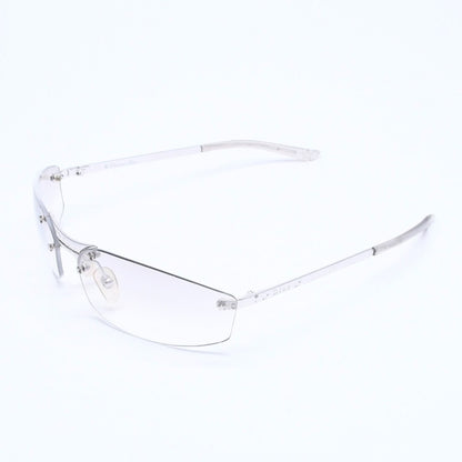 Dior Minipop Rimless Sunglasses Gray Silver Eyewear — view 2