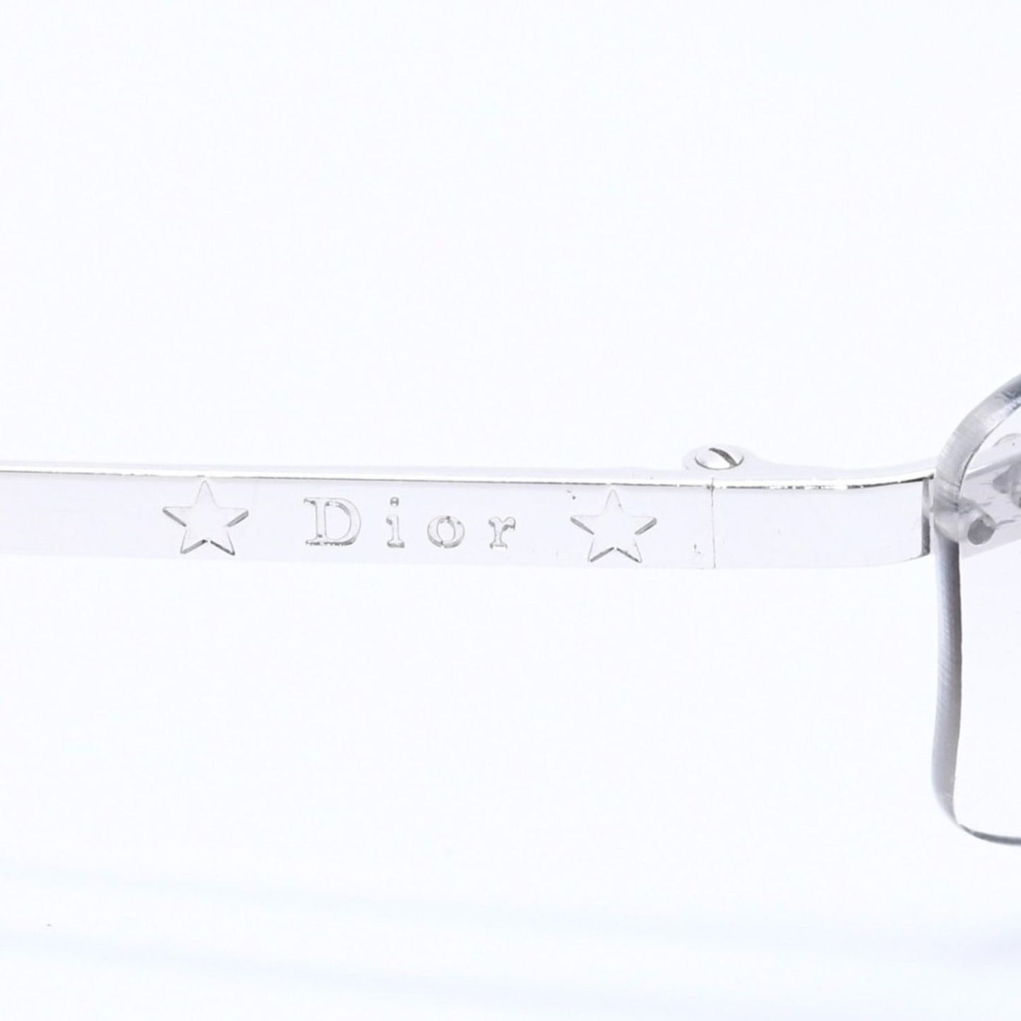 Dior Minipop Rimless Sunglasses Gray Silver Eyewear — view 7